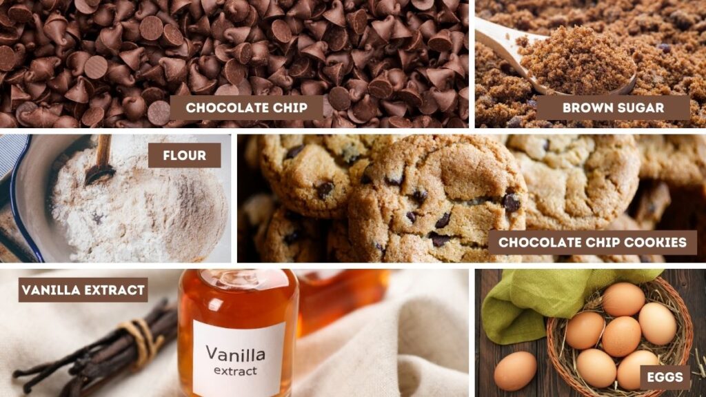 Ingredients Needed to bake Chocolate Cookies, Chocolate Chip Cookies 