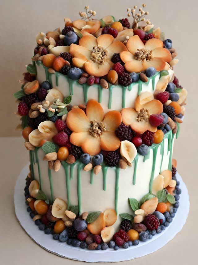 7 Cake Decoration ideas with Dry Fruit