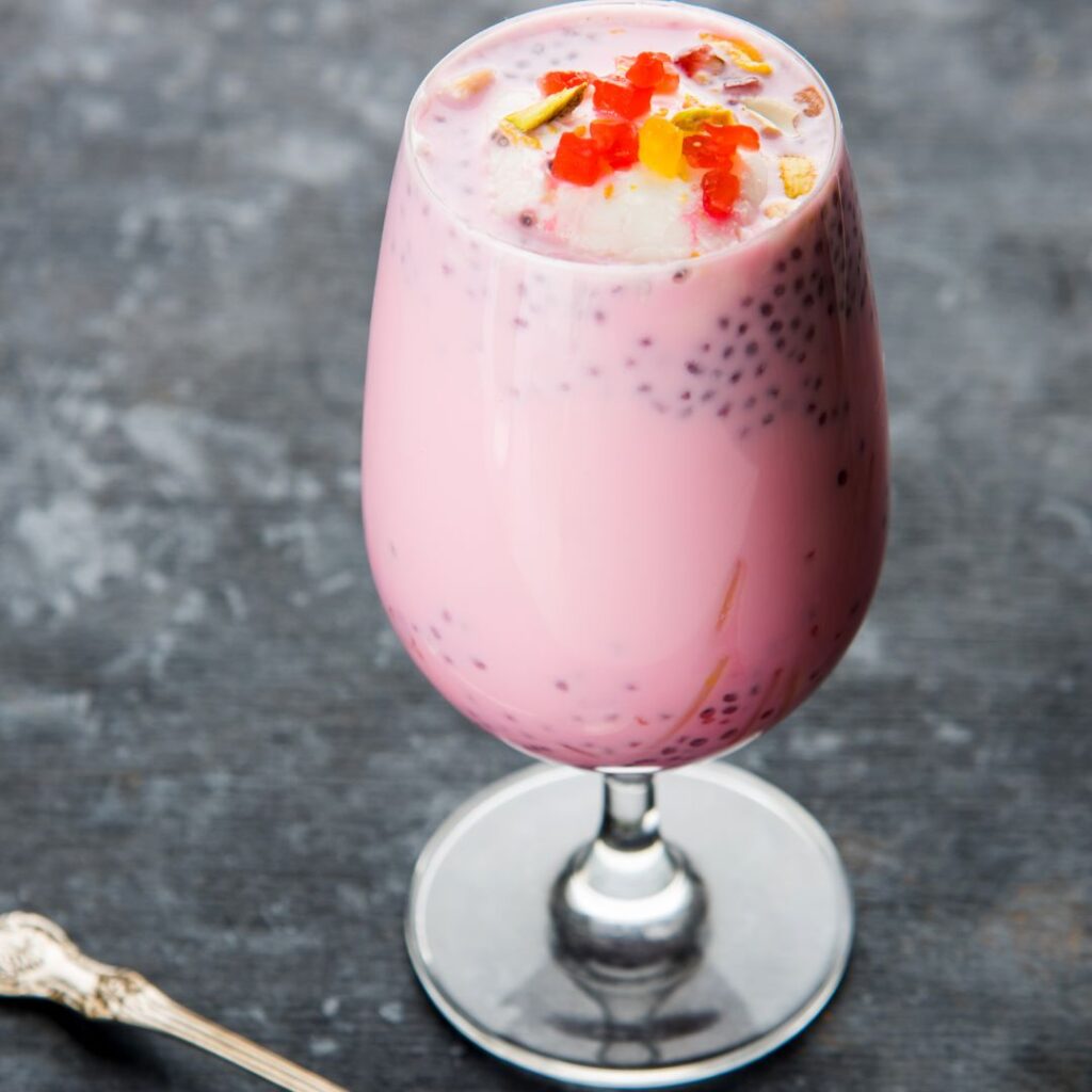 Rose Falooda Fusion dessert for Ramadan