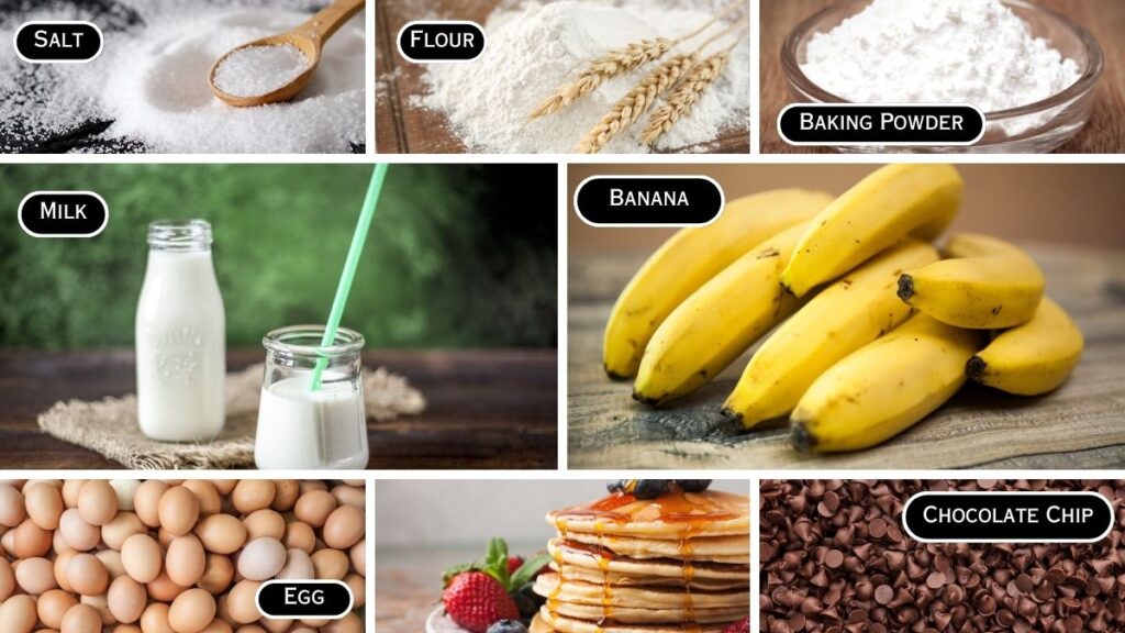 Ingredients Required to make Banana Pancake Recipe