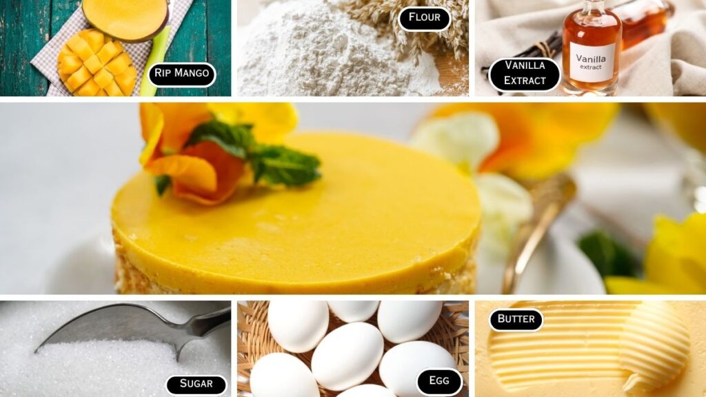 Ingredients Required to make Mango Cake Recipe