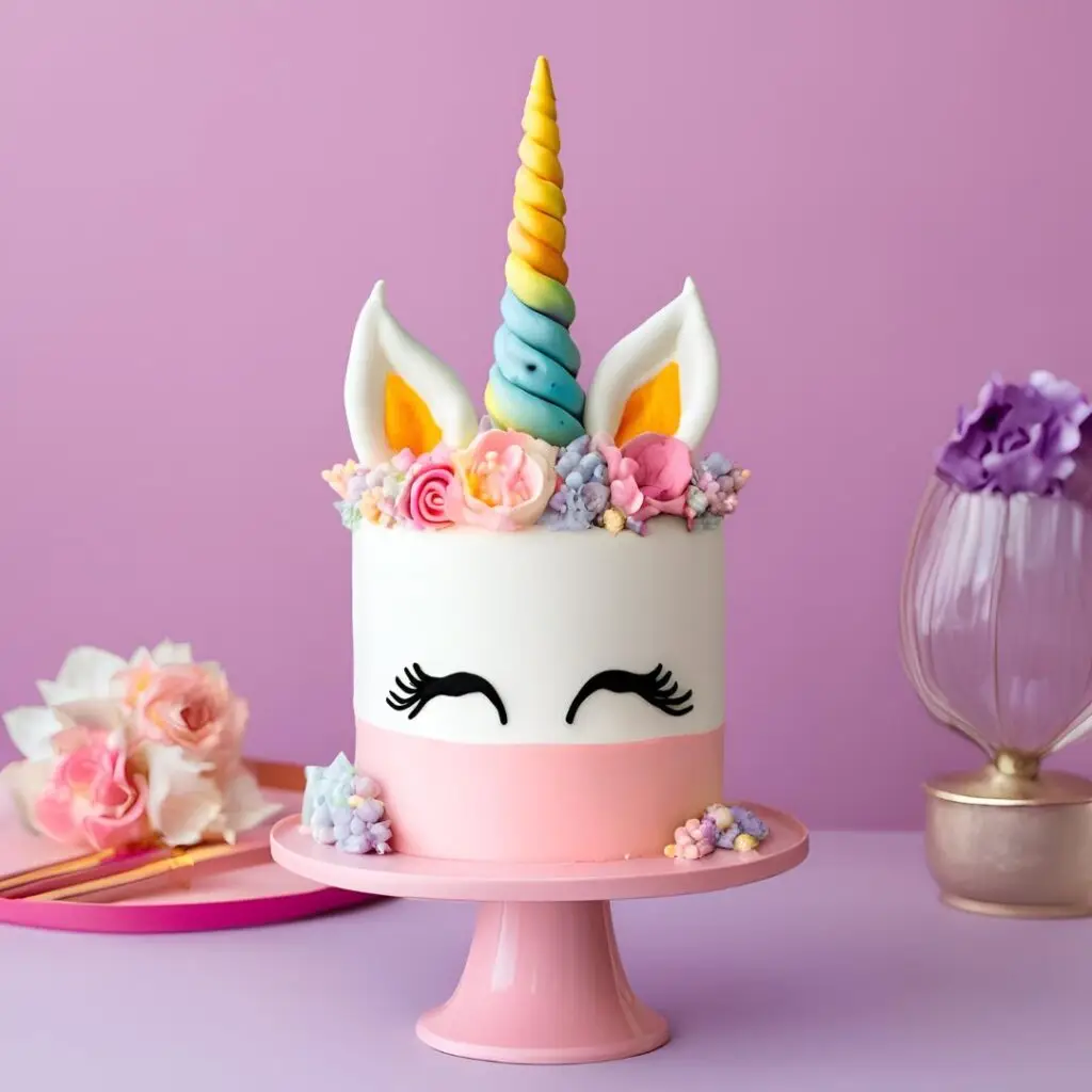 easy simple unicorn cake design

