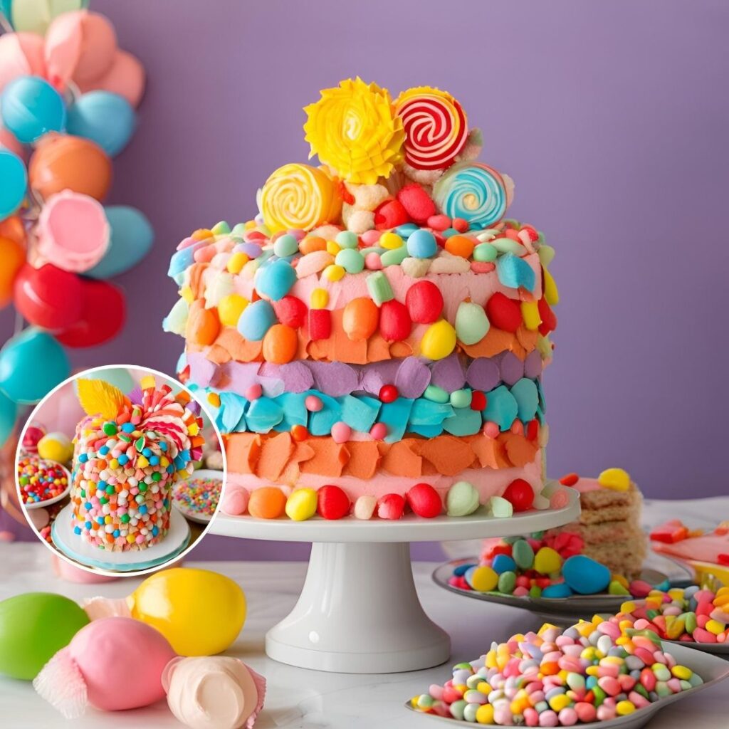 Classic Candy-Filled Piñata Cake Design