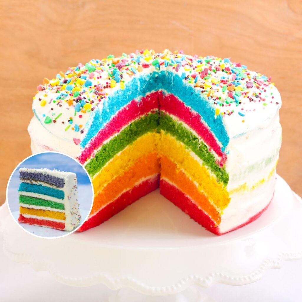 Swirl Rainbow Cake