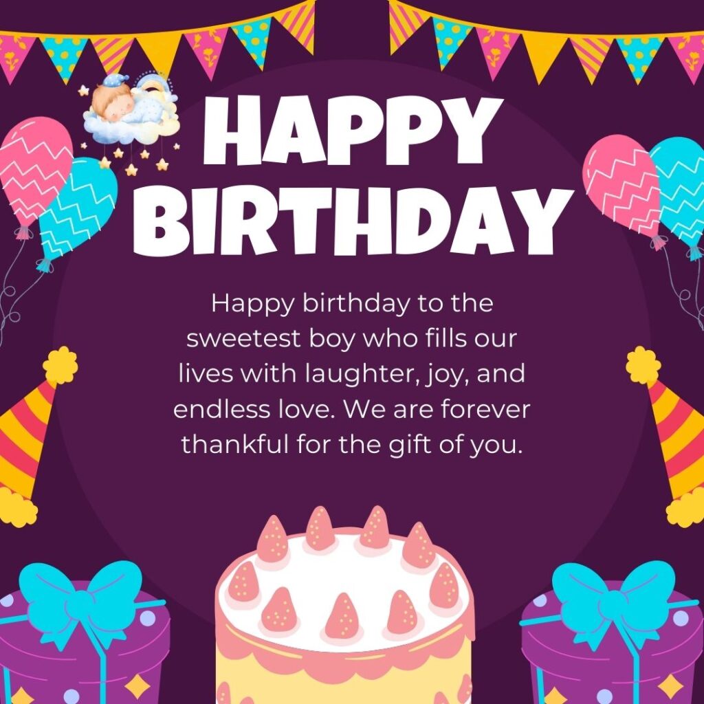 Happy Birthday Wishes For Baby Boy Images , Best Birthday Wishes for Baby Boy