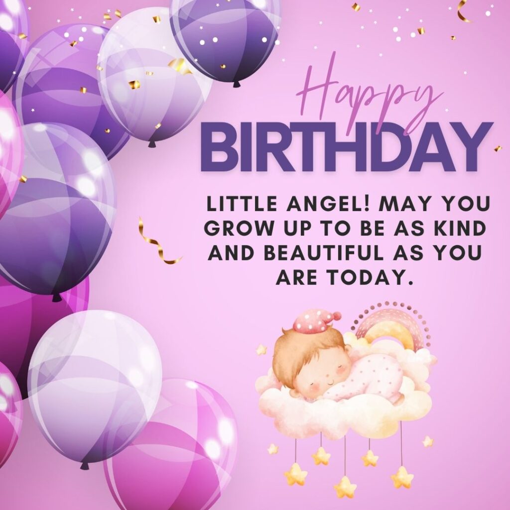 Happy Birthday Wishes for Baby Girl 1st Birthday , 1st Birthday Wishes for Baby Girl 