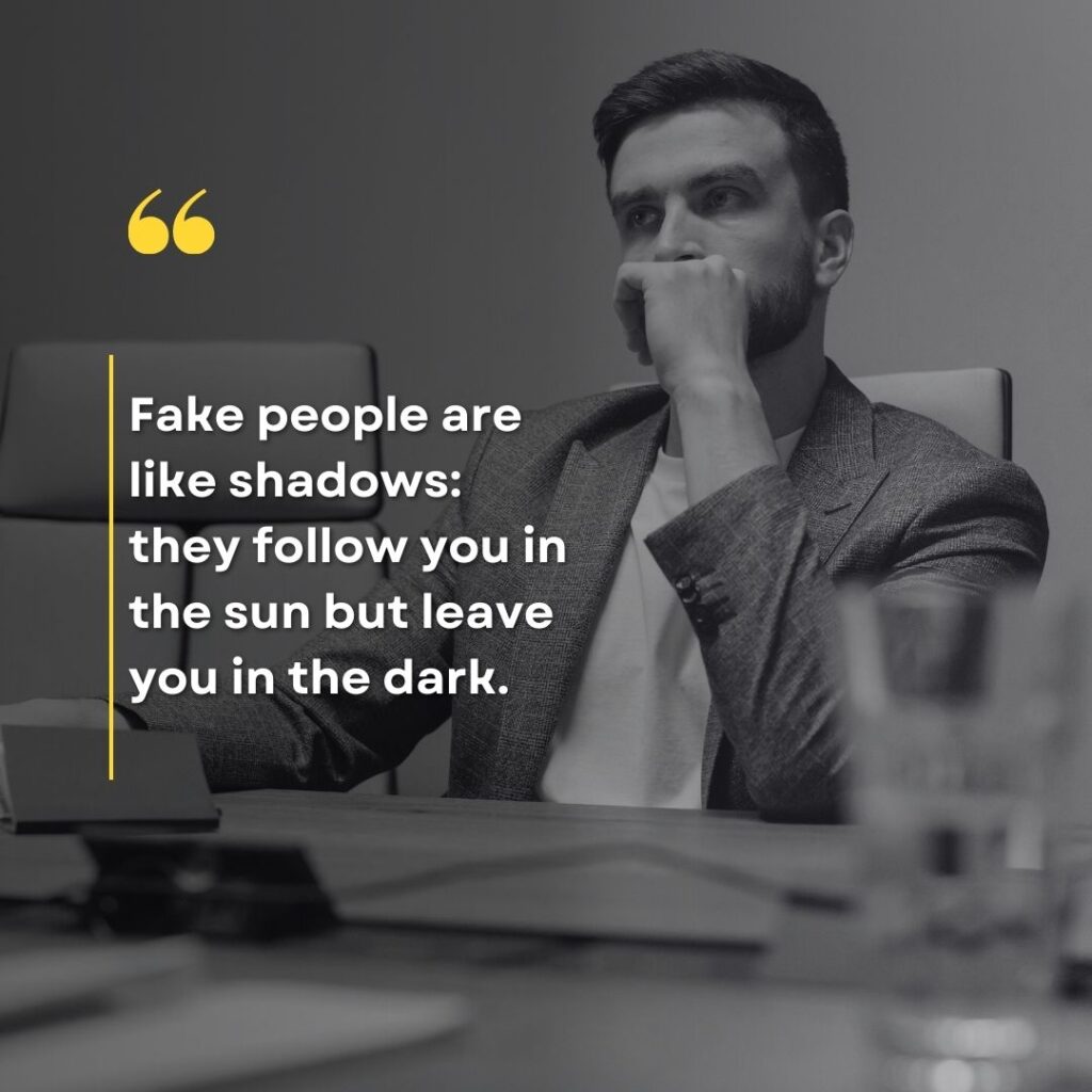 Fake People Quotes in English