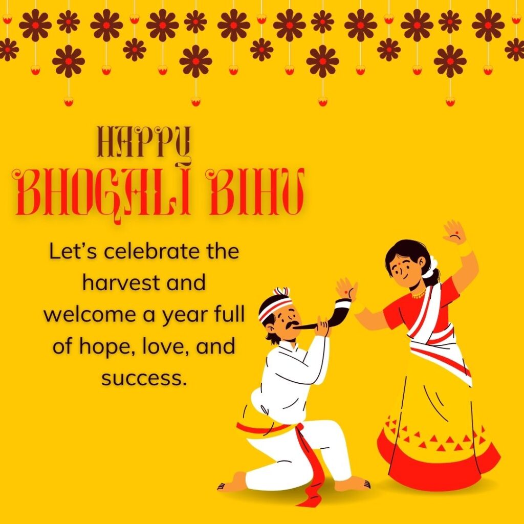 Magh Bihu Wishes Images, Bhogali Bihu Wishes Images,