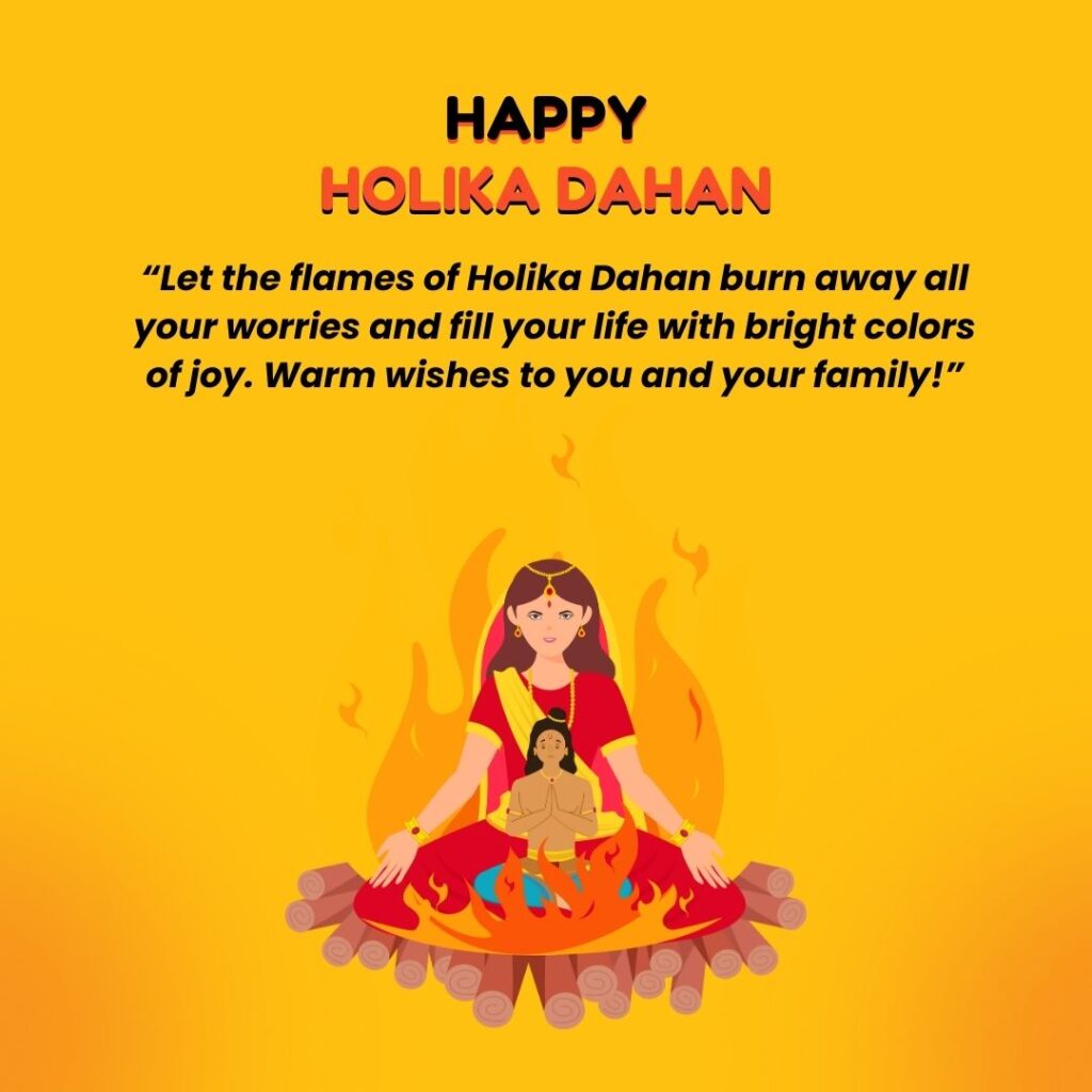 Holika Dahan Wishes In English